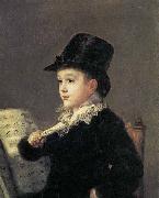 Francisco Jose de Goya Portrait of Mariano Goya, the Artist's Grandson Sweden oil painting artist